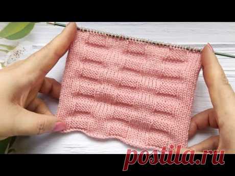 Easy Knit Stitch Pattern | Einfaches Strickmuster | Punto semplice ai ferri | Point de tricot simple