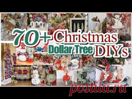 70+ CHRISTMAS DIY DOLLAR TREE DECOR CRAFTS!