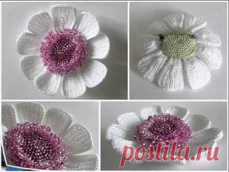 Копия видео Вязаные крючком красивые  цветы. Crochet Beautiful Flower