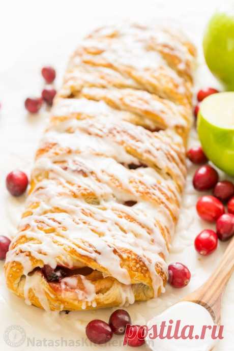 Apple Danish Braid (VIDEO Recipe) - NatashasKitchen.com