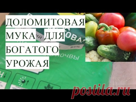 Доломитовая  Мука для Богатого Урожая. Работает! Проверено!