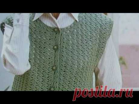 Красивый Жилет для женщин Вязание крючком Фото - Beautiful Vest for Women Crochet Photo