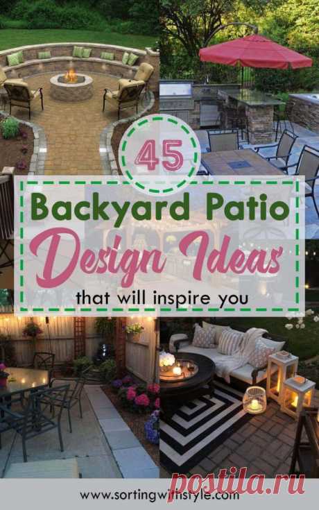 45 Backyard Patio Ideas That Will Amaze &amp; Inspire You - Pictures of Patios