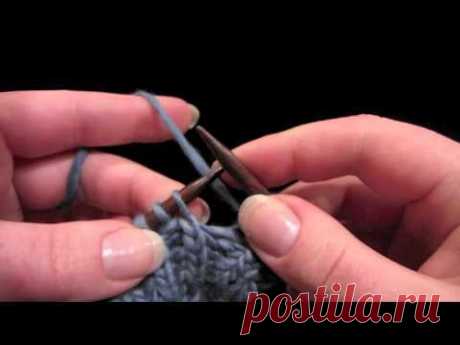 KNITFreedom - How To Do The Stretchy Yarnover Bind-Off - YouTube