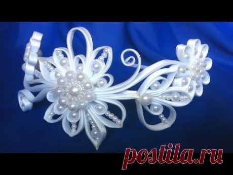 Ободок квилинг Завитки из косой бейки своими руками МК. DIY Quilling Bezel Curls from oblique beiki