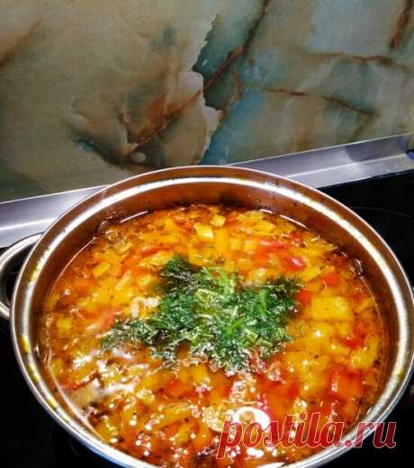 Суп с жареным мясом и болгарским перцем | ЛЮБОВЬ ПРУСИК | Яндекс Дзен