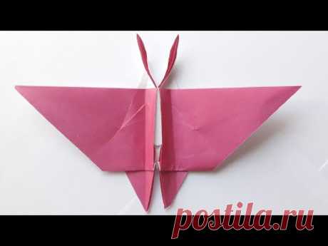 🦋Origami - Borboleta 🐛 Бабочка простая, অরিগামি প্রজাপতি, 折り紙の蝶