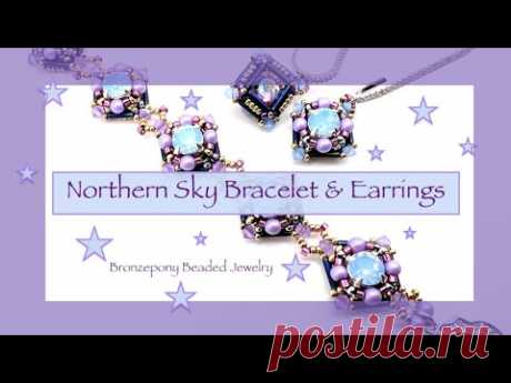 Beading School Academy - Northern Sky Bracelet &amp; Earrings