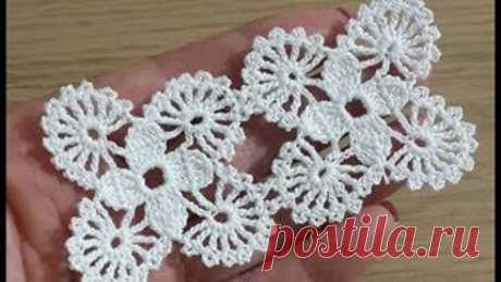 Vitrin Dantel Motifi Yapılışı & Tığişi Örgü Dantel & Crochet