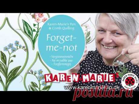 Forget-Me-Not Quilling | Karen-Marie Klip & Papir