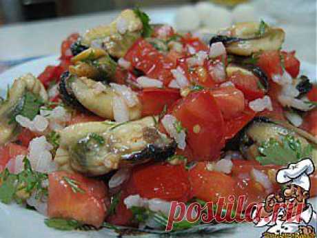 Рецепт « Салат с мидиями и помидорами». | Кулинар дома - Готовим дома