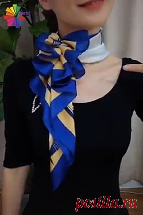 Как стильно носить шарф и фулар