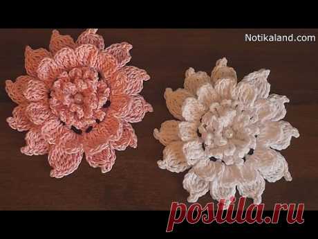 CROCHET  flower How to crochet flower Tutorial