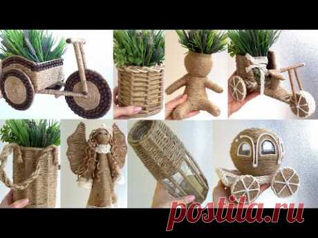 10 ІДЕЙ ІЗ ДЖУТУ своїми руками / 10 Jute craft ideas