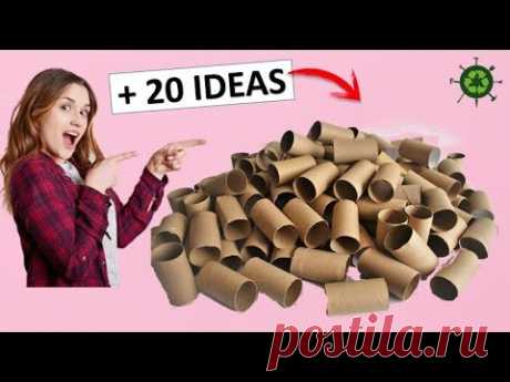 + DE 20 MANUALIDADES GENIALES CON ROLLOS DE PAPEL HIGIÉNICO (RECICLAJE)