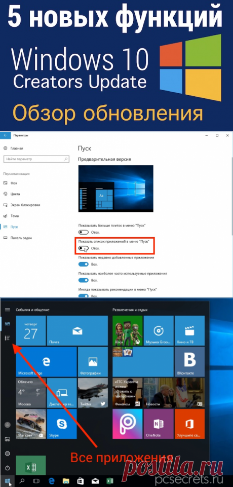 Обзор обновления Windows 10 Creators Update | Компьютер для начинающих. Обучение работе на компьютере