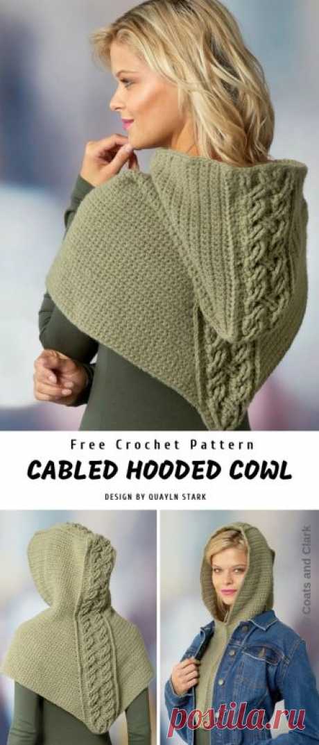 Cabled Hooded Cowl / Центр Картины