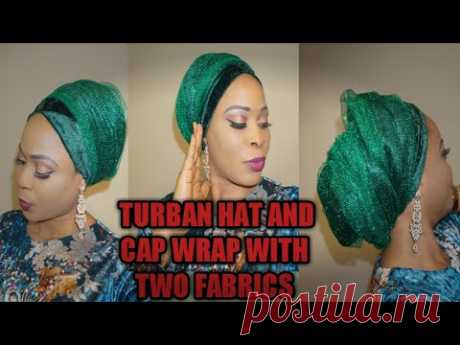 How to sew turban with velevet and net fabric