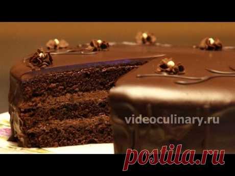 Простой шоколадный бисквитный торт - Рецепт Бабушки Эммы
