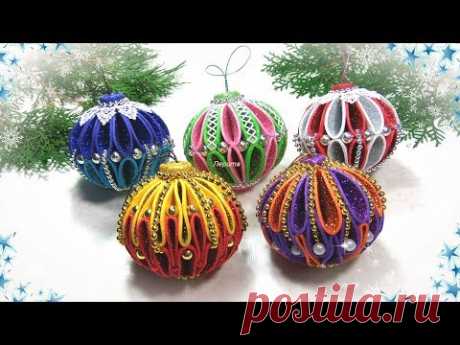 Ёлочные игрушки из фоамирана своими руками / diy christmas ornaments  glitter foam