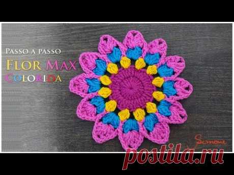 PAP | DIY | FLOR MAX COLORIDA | Passo a passo | Professora Simone