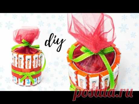 НОВОГОДНИЙ ПОДАРОК из КИНДЕРОВ своими руками /ДЛЯ ДЕТЕЙ / DIY Christmas Gift - YouTube