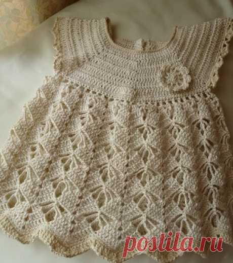 Lovely Crochet Dress store yarn Model Baby | FREE PATTERNS