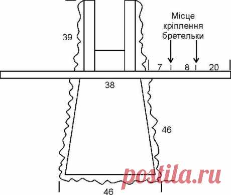 Школьный фартук. Выкройка