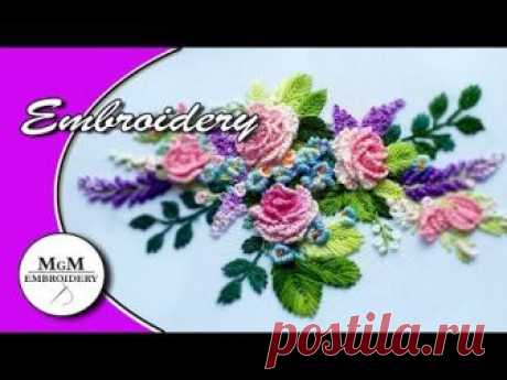 Flower Embroidery || Цветочная Вышивка