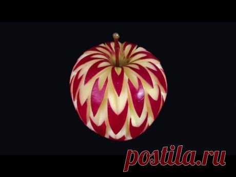 July Apple Flower Style - Intermediate Lesson 15 By Mutita Thai Art Of Fruit And Vegetable Carving