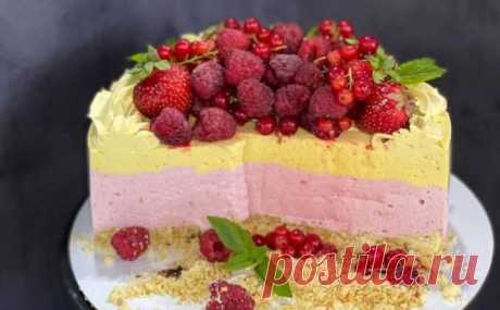 Зефирный торт с агар агаром ягодный рецепт с фото пошагово