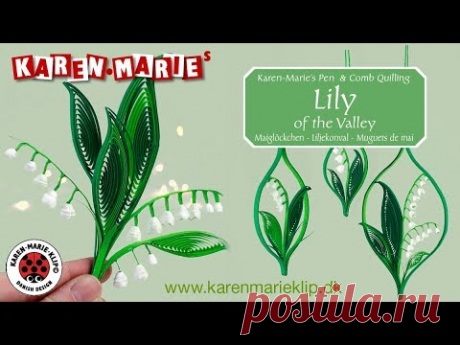 Lily of the Valley Quilling | Karen Marie Klip & Papir