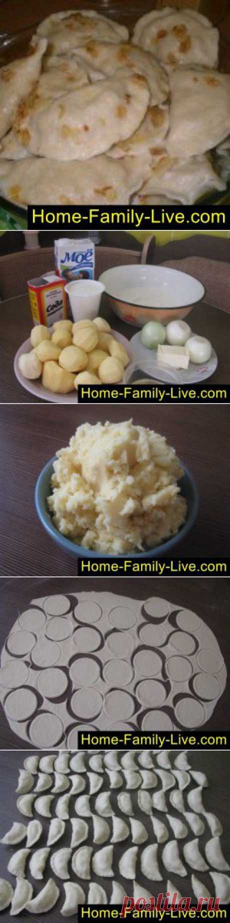 Вареники с картошкой - пошаговый фоторецепт - вареники с пюре картофел