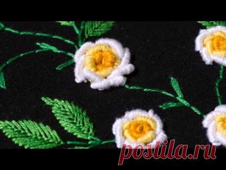 Embroidery designs by hand DIY Stitching Tutorial | HandiWorks #107