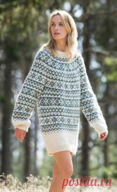Норвежское мини-платье или свитер MOONSTONE

РАЗМЕРЫ: S (М) L (XL) XXL