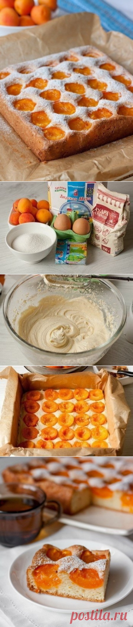 Как приготовить бисквитный абрикосовый пирог. - рецепт, ингридиенты и фотографии