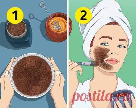 Как сделать маску для лица с использованием кофе (3 рецепта) | Бери и Делай | Пульс Mail.ru