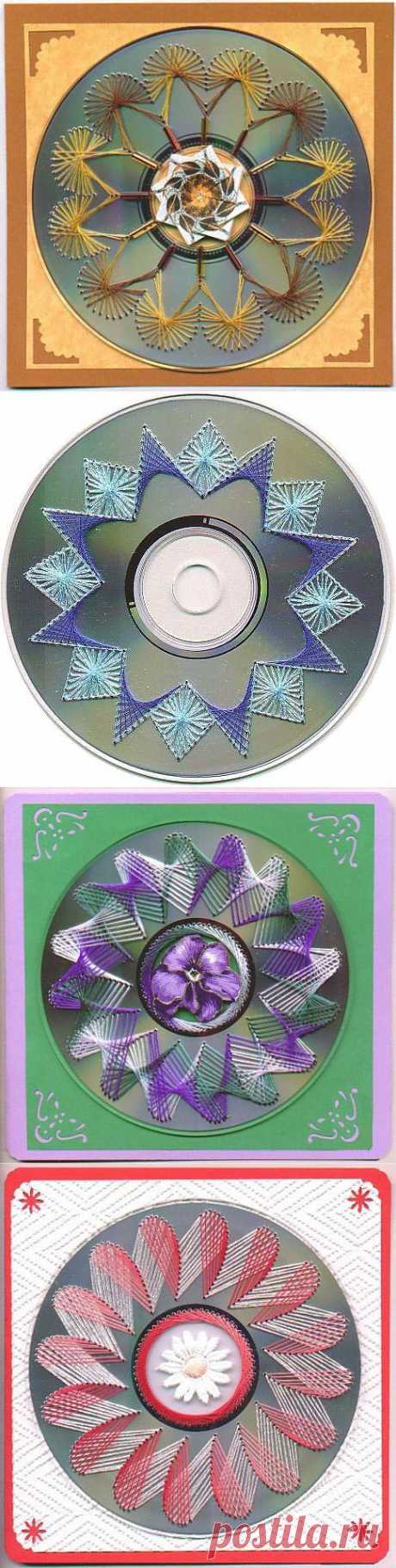 Вышитые CD – диски.