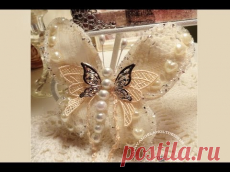 Lace Butterfly Tutorial - YouTube