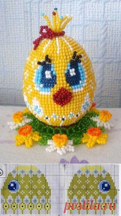 Easter egg from beads. How to weave beaded egg | Домоводство для всей семьи