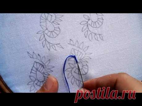 All over embroidery design || Hand embroidery all over design for dress/Dupatta embroidery