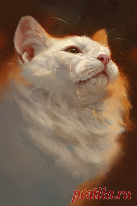 White Cat by shrimpu-art on DeviantArt