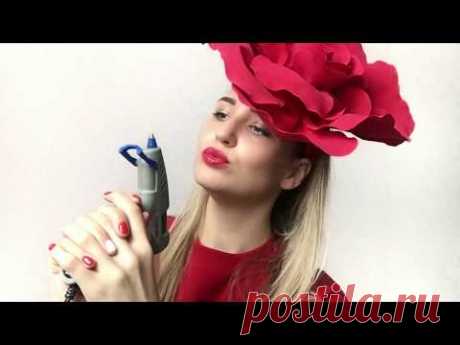 РОЗА-ШЛЯПКА ИЗ ФОАМИРАНА + Роза на стену\Rose hat