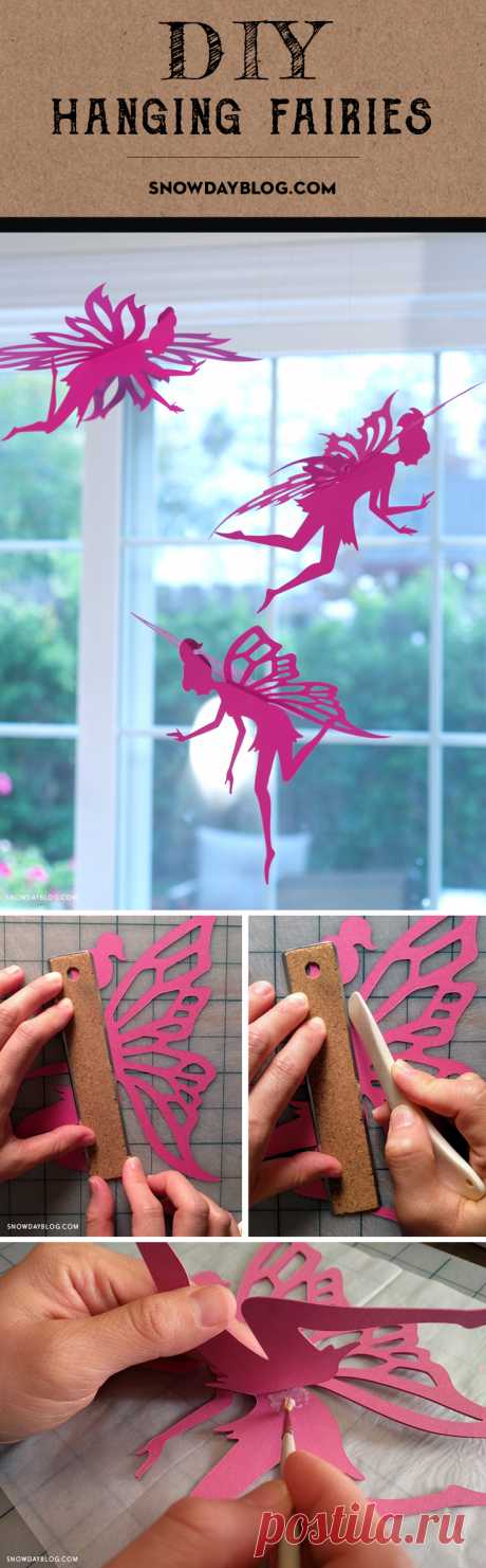 DIY Hanging Fairies » DIY Tutorials Of Unique Paper Crafts