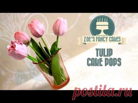 How to make tulip cake pops flower cake pop tutorial cake decorating