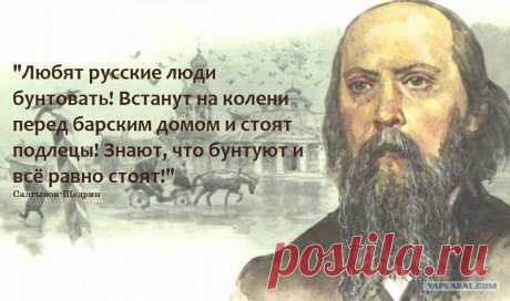 Любят русские люди бунтовать! Встанут на колени перед барским домом и стоят подлецы!… — Яндекс: нашлось 317 млн результатов