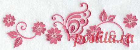 Machine Embroidery Designs at Embroidery Library! - Simply Butterfly Border