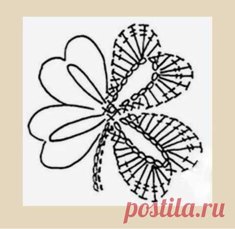 Красивые элементы крючком: цветочки, листочки, бабочки | Вяжу ручками-крючками| Виктория Битарова | Дзен