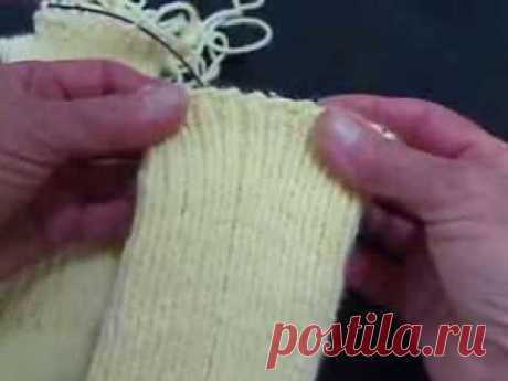 Extra Stretchy, No Flare Bind Off for Ribbing, Continental (Lori's Twisty Bind Off) - YouTube