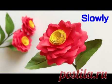 ABC TV | How To Make Paper Flower #6 | Flower Die Cuts (Slowly) - Craft Tutorial